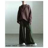 寒さに負けず暖かな穿き心地の裏起毛ワイドパンツ レディース ファッション | Sawa a la mode | 詳細画像8 