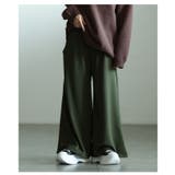 寒さに負けず暖かな穿き心地の裏起毛ワイドパンツ レディース ファッション | Sawa a la mode | 詳細画像13 