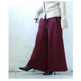 寒さに負けず暖かな穿き心地の裏起毛ワイドパンツ レディース ファッション | Sawa a la mode | 詳細画像21 