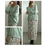 後ろ姿も抜かりの無いVネックハイゲージニット レディース ファッション | Sawa a la mode | 詳細画像17 