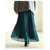 シフォンなのに暖かい裏フリースプリーツスカート レディース ファッション | Sawa a la mode | 詳細画像23 