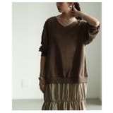 裾が揺れるティアードフレアのドッキングワンピース レディース ファッション | Sawa a la mode | 詳細画像12 