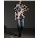 ストーン煌めく青い薔薇の起毛ニットトップス レディース ファッション | Sawa a la mode | 詳細画像20 