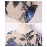 ストーン煌めく青い薔薇の起毛ニットトップス レディース ファッション | Sawa a la mode | 詳細画像22 