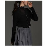 繊細なレースをあしらったVネックリブニットトップス レディース ファッション | Sawa a la mode | 詳細画像22 