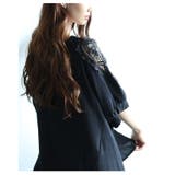 袖を彩る刺繍レースの軽やかフレアチュニック レディース ファッション | Sawa a la mode | 詳細画像9 