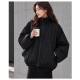 羽織るだけでこなれるビッグシルエット中綿アウター レディース ファッション | Sawa a la mode | 詳細画像9