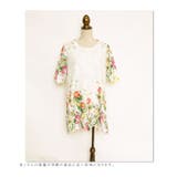 鮮やかで華やかなレース。トップス カットソー ホワイト | Sawa a la mode | 詳細画像11
