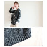 星と音符舞うニットトップス。セーター カットソー ダークグレー | Sawa a la mode | 詳細画像16