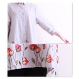 花柄チュニックシャツワンピース。トップス チュニック ワンピース | Sawa a la mode | 詳細画像7