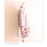 花柄チュニックシャツワンピース。トップス チュニック ワンピース | Sawa a la mode | 詳細画像12