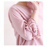 ボリュームのレースデザインシャツトップス。トップス シャツ カットソー | Sawa a la mode | 詳細画像4