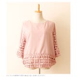 ボリュームのレースデザインシャツトップス。トップス シャツ カットソー | Sawa a la mode | 詳細画像11