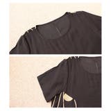 水玉とライン模様の半袖コクーンワンピース。ワンピース チュニック 刺繍柄 | Sawa a la mode | 詳細画像18
