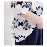 花の刺繍モチーフシャツトップス トップス シャツ | Sawa a la mode | 詳細画像4