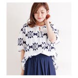 花の刺繍モチーフシャツトップス トップス シャツ | Sawa a la mode | 詳細画像5