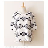 花の刺繍モチーフシャツトップス トップス シャツ | Sawa a la mode | 詳細画像11