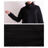 丸模様エンボス加工のハイネックトップス レディース ファッション | Sawa a la mode | 詳細画像18 