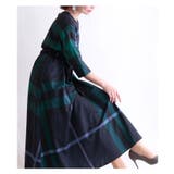 ウエストリボンのチェックワンピース レディース ファッション | Sawa a la mode | 詳細画像7