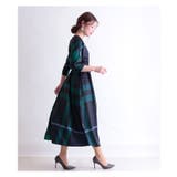 ウエストリボンのチェックワンピース レディース ファッション | Sawa a la mode | 詳細画像9