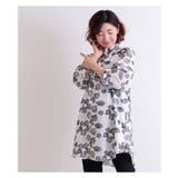 花模様刺繍のチュニックコットンシャツトップス レディース ファッション | Sawa a la mode | 詳細画像2 