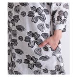 花模様刺繍のチュニックコットンシャツトップス レディース ファッション | Sawa a la mode | 詳細画像3 