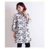 花模様刺繍のチュニックコットンシャツトップス レディース ファッション | Sawa a la mode | 詳細画像12 