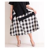 ブロックチェック模様の切り替えワンピース レディース ファッション | Sawa a la mode | 詳細画像3 