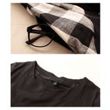 ブロックチェック模様の切り替えワンピース レディース ファッション | Sawa a la mode | 詳細画像17 