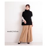 ローゲージニットのリブ編みタートルネックベスト トップス ニット | Sawa a la mode | 詳細画像2