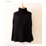 ローゲージニットのリブ編みタートルネックベスト トップス ニット | Sawa a la mode | 詳細画像9
