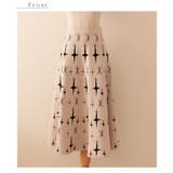 レトロ模様のニットフレアスカート レディース ファッション | Sawa a la mode | 詳細画像18