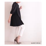 モード感溢れるブラックのパフスリーブチュニック レディース ファッション | Sawa a la mode | 詳細画像6 