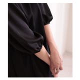 モード感溢れるブラックのパフスリーブチュニック レディース ファッション | Sawa a la mode | 詳細画像9 
