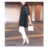 モード感溢れるブラックのパフスリーブチュニック レディース ファッション | Sawa a la mode | 詳細画像25 