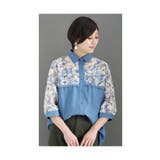 デニムとお花が彩る大人のダンガリーシャツ レディース ファッション | Sawa a la mode | 詳細画像2