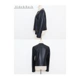 上質ラムレザーのノーカラージャケット レディース ファッション | Sawa a la mode | 詳細画像22