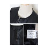 上質ラムレザーのノーカラージャケット レディース ファッション | Sawa a la mode | 詳細画像23