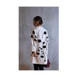 モノクロのアート模様がお洒落な日本製ニットチュニック レディース ファッション | Sawa a la mode | 詳細画像4 