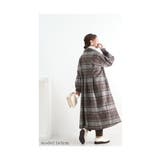 ふんわり袖のミックスツイードチェックロングコート レディースファッション アウター | Sawa a la mode | 詳細画像21 