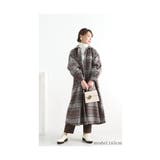 ふんわり袖のミックスツイードチェックロングコート レディースファッション アウター | Sawa a la mode | 詳細画像22 