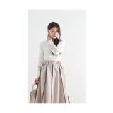 パイピングデザインの大人可愛いフレアスカート レディース ファッション | Sawa a la mode | 詳細画像16 