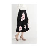 おおきな桜咲く大人可愛いニットフレアスカート レディース ファッション | Sawa a la mode | 詳細画像3 
