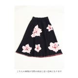 おおきな桜咲く大人可愛いニットフレアスカート レディース ファッション | Sawa a la mode | 詳細画像5 