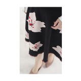 おおきな桜咲く大人可愛いニットフレアスカート レディース ファッション | Sawa a la mode | 詳細画像6 