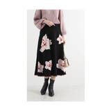 おおきな桜咲く大人可愛いニットフレアスカート レディース ファッション | Sawa a la mode | 詳細画像7 