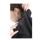 花刺繍レースフードのニットフレアワンピース レディース ファッション | Sawa a la mode | 詳細画像6
