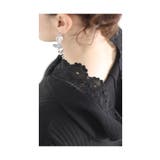 花刺繍レースフードのニットフレアワンピース レディース ファッション | Sawa a la mode | 詳細画像18