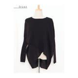 フロントスリット入りニットドルマントップス レディース ファッション | Sawa a la mode | 詳細画像33