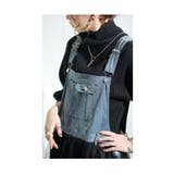 デニムとチュールの大人ハンサムなサロペットスカート レディース ファッション | Sawa a la mode | 詳細画像12